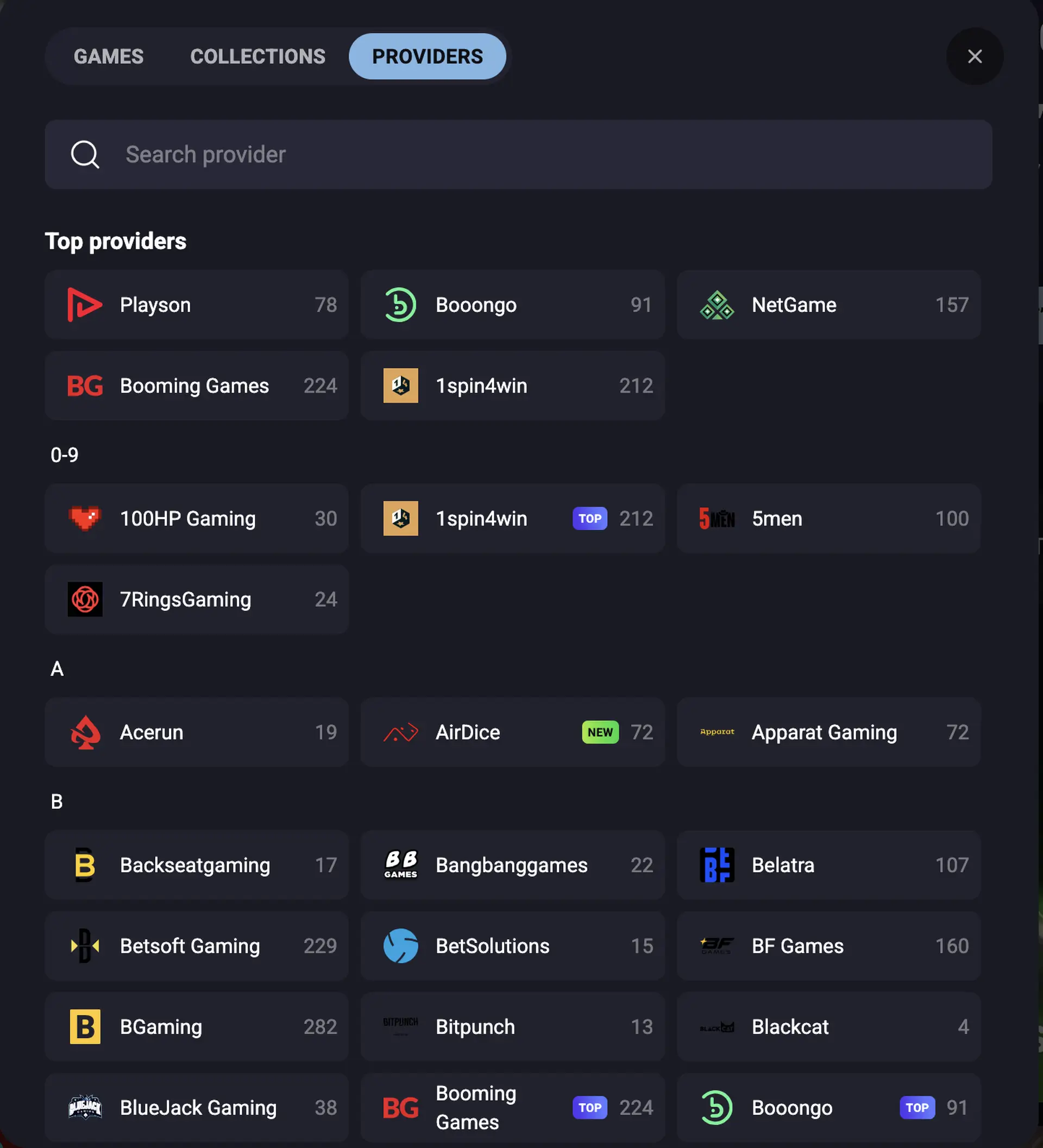 Slotlounge casino game providers